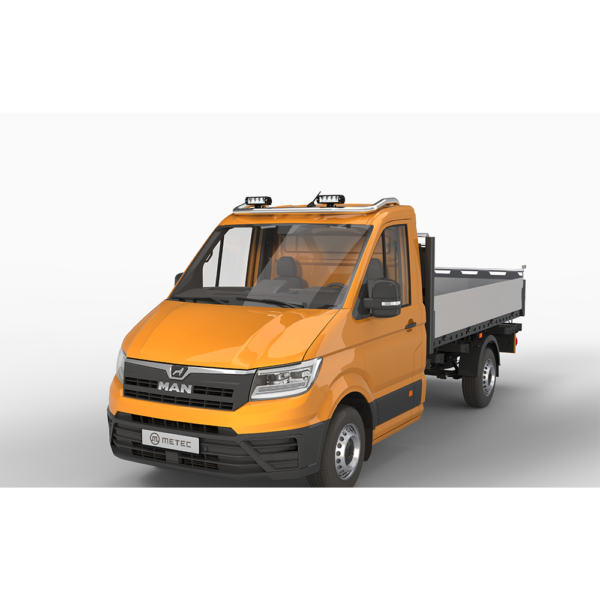 Rampe De Toit En Inox Avec Support De Phares Volkswagen Crafter 2017+