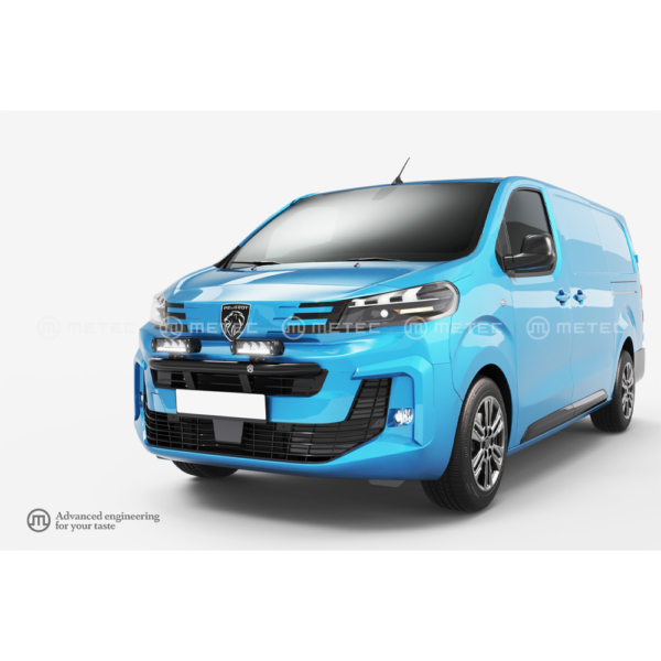 Rampe De Phare Inox Peugeot Expert 2024+ | Ø 60mm – Noir